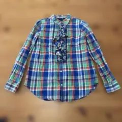 ラルフローレン ガールズ ブラウス チェック 150