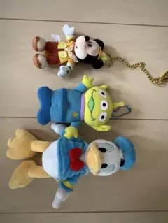 ミッキーマウス・エイリアン・ドナルドダック ぬいぐるみセット［個別売り］