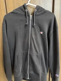 【Champion】ブラック フルジップパーカー Lサイズ