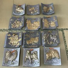 7枚セット 干支瓦 縁起物 瓦 開運 置物 インテリア まとめ売り セット売り 2025年最新】干支瓦の人気アイテム - メルカリ