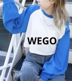 WEGO ラグランショートロンTシャツ M