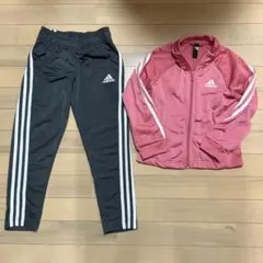 adidas ジャージ上下セット ピンク・グレー