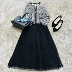 ⭐︎美品⭐︎23区ノーカラージャケットLサイズセットアップ卒業式セレモニー入学式