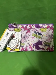 【新品タグ付】Tom and Jerryパープル スプラッシュ柄 抗菌WB公式