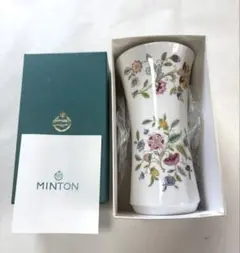 ☆中古美品☆MINTON 花柄 陶磁器 花瓶　ハドンホール