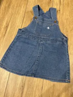 デニムサロペットワンピース 90
