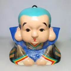 福助人形 置物 昭和レトロ 商売繁盛 開運 貯金箱 フクスケ 福助