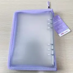 ダイソー A5 バインダー 6リングファイル パープル 紫 収納 推し活