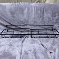 ブラックメタルストレージラック 2つ