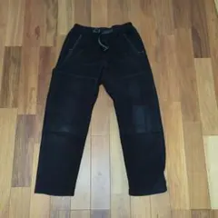 ブラック フリース アウトドアパンツ