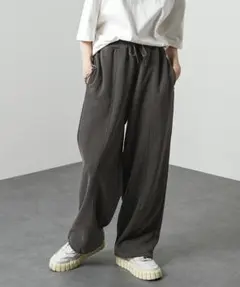 Alfred Alex　ワイド　スエットパンツ　Ｌ　訳あり新品　D▽50