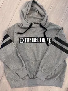 EXTREMELIFE ストライプ グレー パーカーのサムネイル