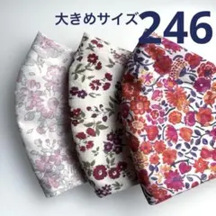246ハンドメイドマスク＊大人用大きめサイズ3枚