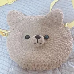 即購入可⭕️くまさんのお顔ショルダーバッグ