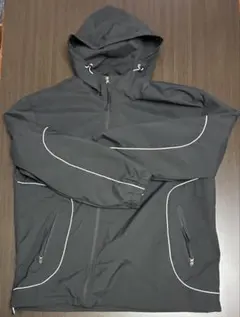 【美品】ブラックナイロンジャケット&パンツセット 上XXL下XL