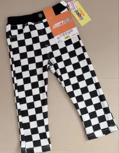 新品未使用品　FIBERHEAT チェック柄パンツ　90