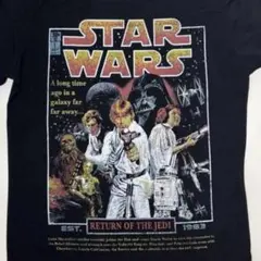 スターウォーズ ジェダイの帰還」のレトロTシャツ ブラック Mのサムネイル