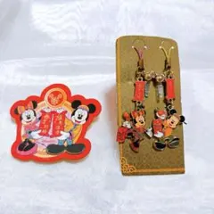 【新品未使用】　限定　香港ディズニーランド　ミッキー　ミニー　ストラップ