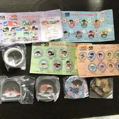 コナン×くら寿司 アクリルマスコット　マステ　缶バッジ　マグネット