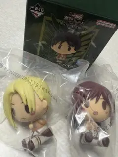 一番くじ 進撃の巨人　アニ・レオンハートとサシャ・ブラウン２種ちょこのっこセット