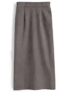 スエード ロングスカート