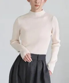 【新品未使用】select MOCA プチハイネックリブニット
