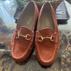 GUCCI スエード ホースビット ローファー オレンジ本体のみデパート購入のサムネイル