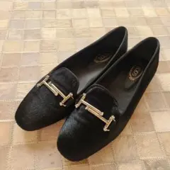 TOD'S トッズ ドライビングシューズ　ローファー ブラックのサムネイル