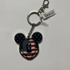 ミッキーマウス アメリカ国旗 キーホルダー　フロリダ DL購入品