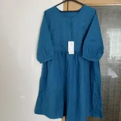 綿麻　ワンピース　チュニック