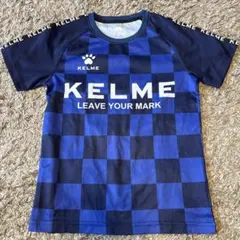 KELME チェック柄 シャツ 青・黒　130のサムネイル