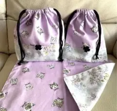 お弁当袋セット　ฅ^•ω•^ฅ猫　ねこ　ネコ　ハンドメイド