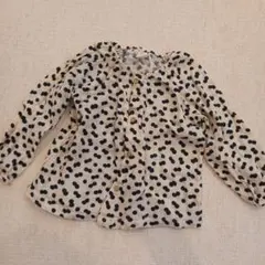 H&M ドット柄シャツ 86