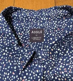 AIGLE リバティ シャツ ブラウス エーグル サイズ表記40