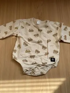 futafuta クマ柄ロンパース 80