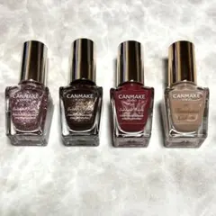 CANMAKE ネイルカラー 4色セット　ラメ