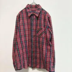 サムシング　綿100%　エドウィン　ネルシャツ　チェック　長袖　秋冬　コットン