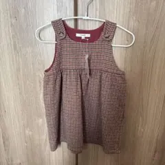 SHIPS チェック柄 ジャンバースカート 90 女の子