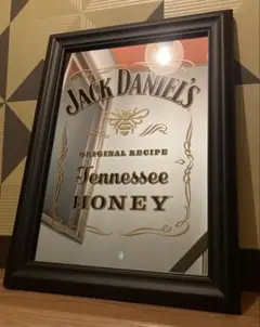 Jack Daniel's パブミラー　ゴールドフレーム Jack Daniel's パブミラー ゴールドフレーム - メルカリ