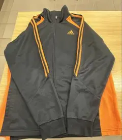 adidas トラックジャケット ジャージ グレー オレンジのサムネイル