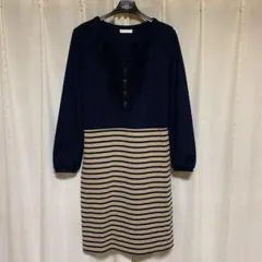 【美品】vis 切り替えワンピース M