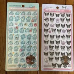 サンリオ ボンボンドロップシールmini ハンギョドン＆クロミ 2種セット