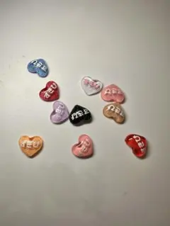 ハート型ネイルパーツ 10個セット