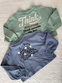 デビロック長袖カットソークロップド丈