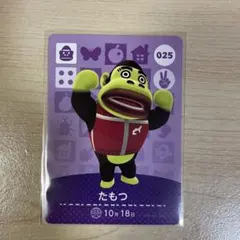 あつ森　amiibo　たもつ