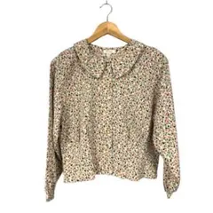 レトロ 総柄ブラウス 丸襟 カラフル Terpiel 古着 サイズ11