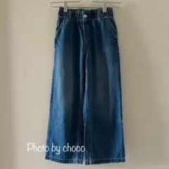 H&Mキッズ　デニムパンツ ワイドレッグ　130