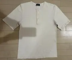 A.P.C. アーペーセー ヘンリーネック メンズ Tシャツ アイボリー
