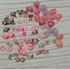 ネイルアート用パーツ 約60個セット ピンク系ネイパ