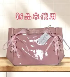 大特価❗️大容量　ピンク トートバッグ　リボン　痛バッグ　推し活　人気　推しバッグ